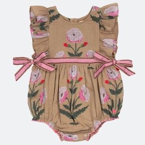 Pink Chicken Floral Ruffle Bubble